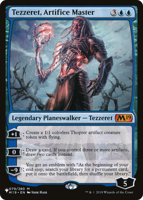 Magic: The Gathering - Tezzeret, Artifice Master - The List