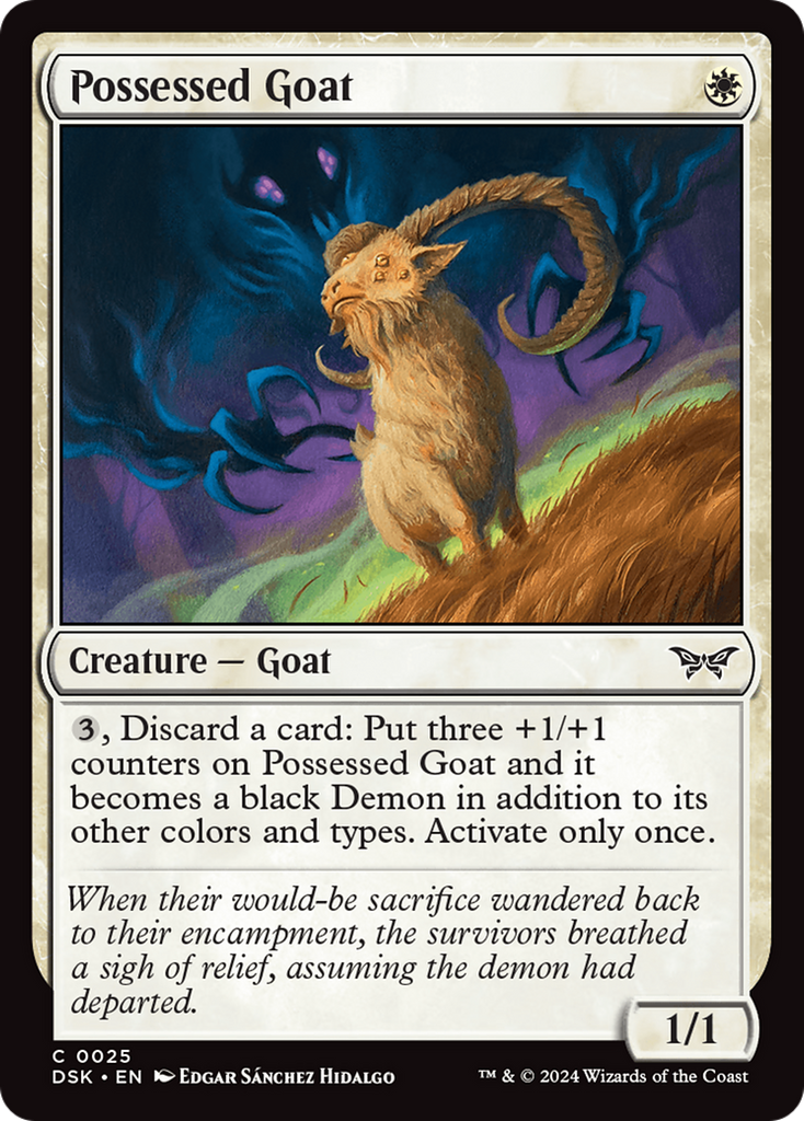 Magic: The Gathering - Possessed Goat - Duskmourn: House of Horror