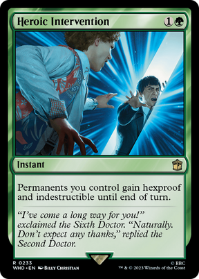 Magic: The Gathering - Heroic Intervention Foil - Doctor Who