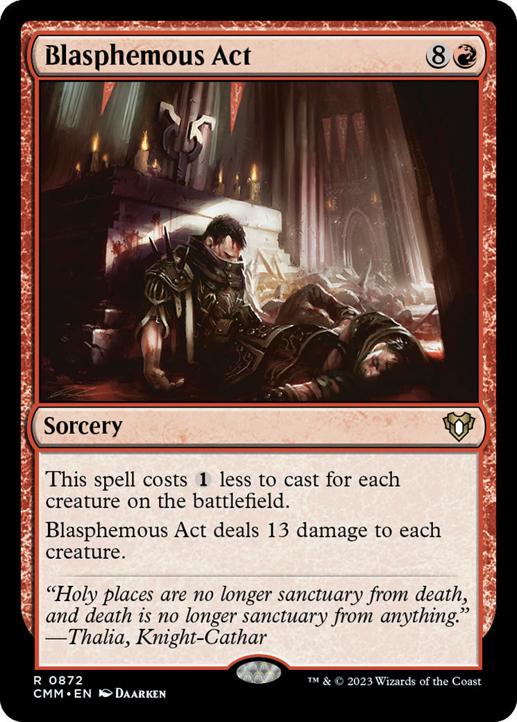 Magic: The Gathering - Blasphemous Act - Commander Masters