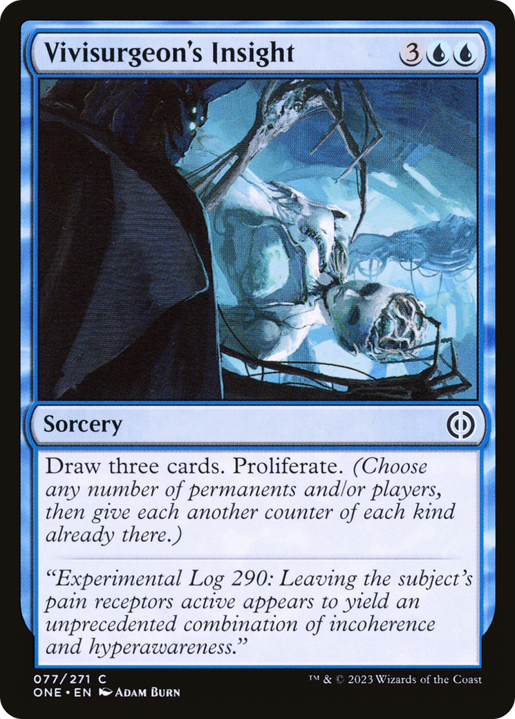 Magic: The Gathering - Vivisurgeon's Insight Foil - Phyrexia: All Will Be One