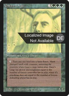 Magic: The Gathering - Gaeas Vasall - Foreign Black Border
