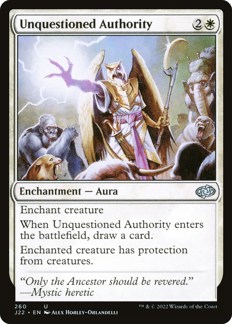 Magic: The Gathering - Unquestioned Authority - Jumpstart 2022