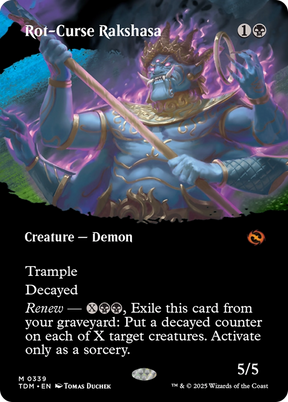 Magic: The Gathering - Rot-Curse Rakshasa Foil - Tarkir: Dragonstorm