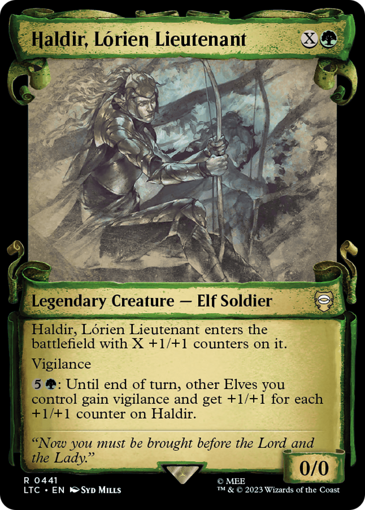 Magic: The Gathering - Haldir, Lórien Lieutenant Foil - Tales of Middle-earth Commander