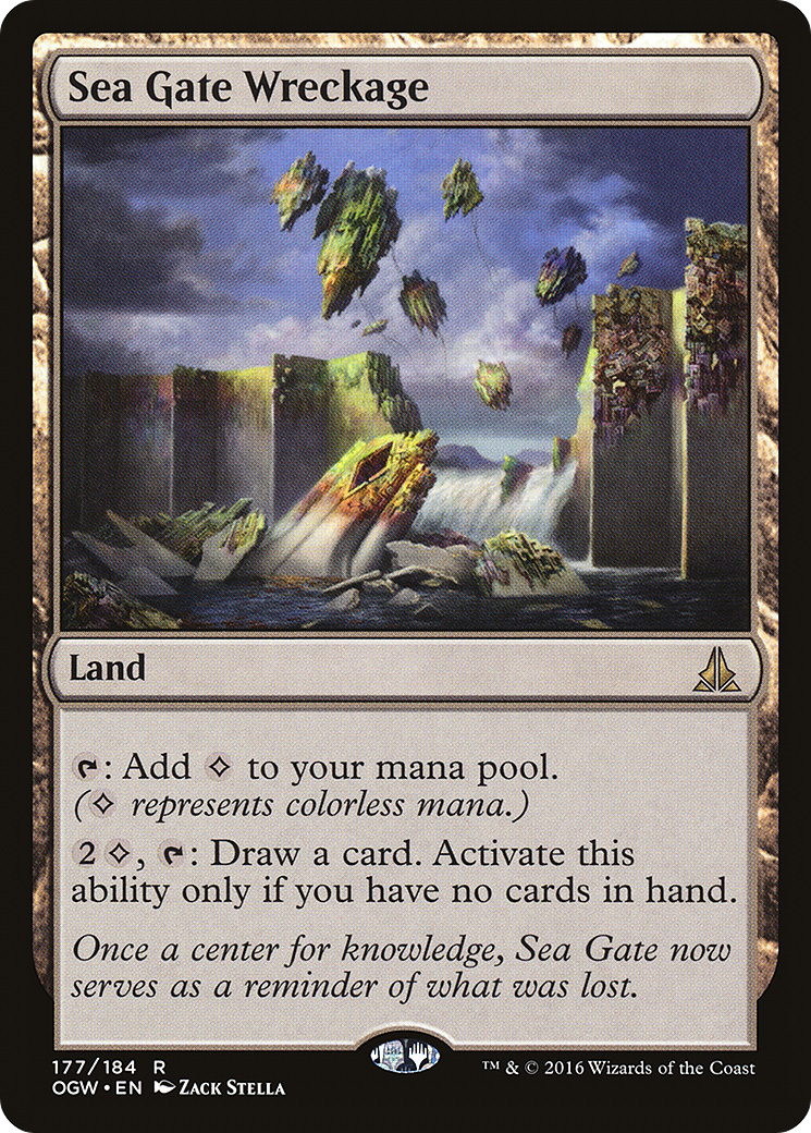Magic: The Gathering - Sea Gate Wreckage Foil - Oath of the Gatewatch