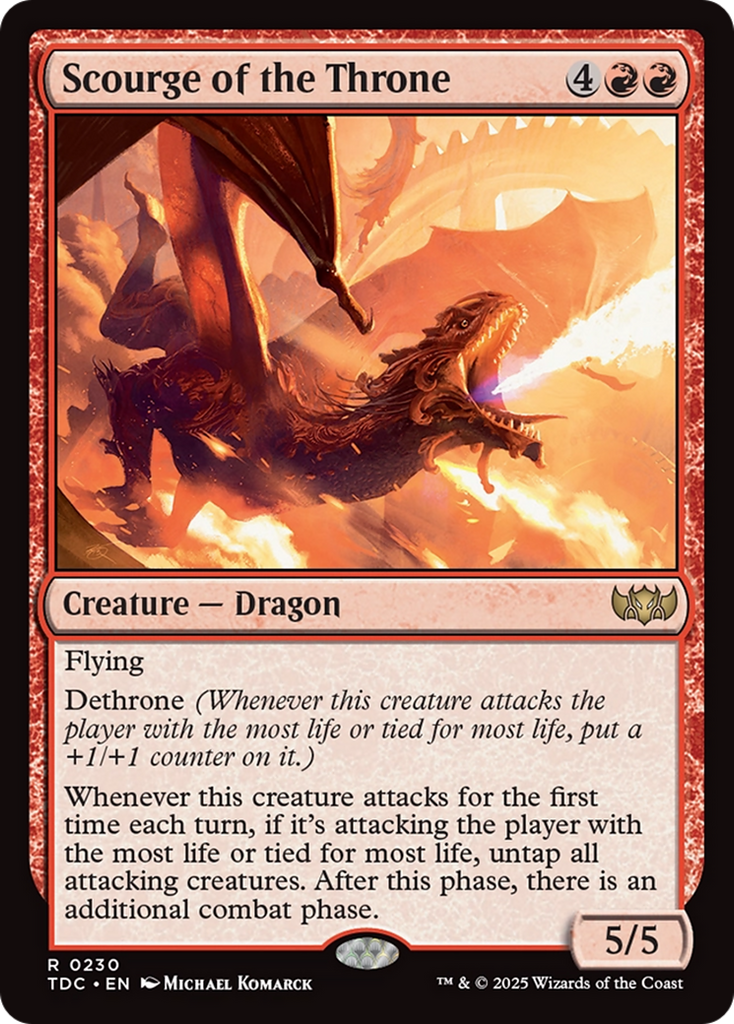 Magic: The Gathering - Scourge of the Throne - Tarkir: Dragonstorm Commander