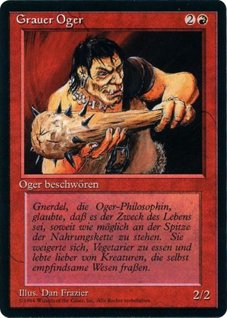 Magic: The Gathering - Grauer Oger - Foreign Black Border