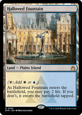 Magic: The Gathering - Hallowed Fountain Foil - Ravnica Remastered