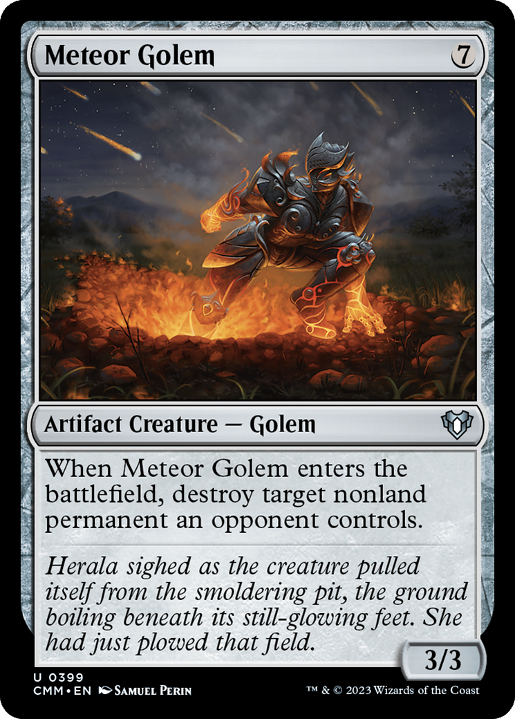 Magic: The Gathering - Meteor Golem - Commander Masters