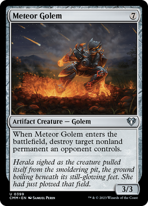 Magic: The Gathering - Meteor Golem Foil - Commander Masters