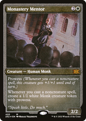 Magic: The Gathering - Monastery Mentor Foil - Double Masters 2022