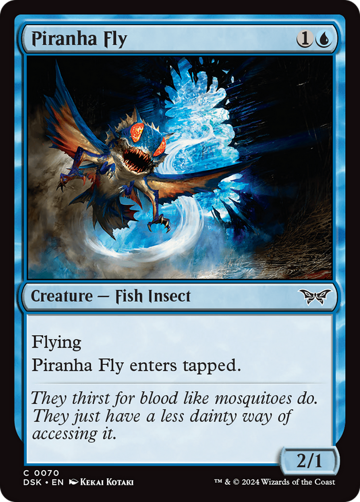 Magic: The Gathering - Piranha Fly Foil - Duskmourn: House of Horror