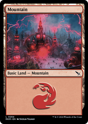 Magic: The Gathering - Mountain #284 Foil - Murders at Karlov Manor