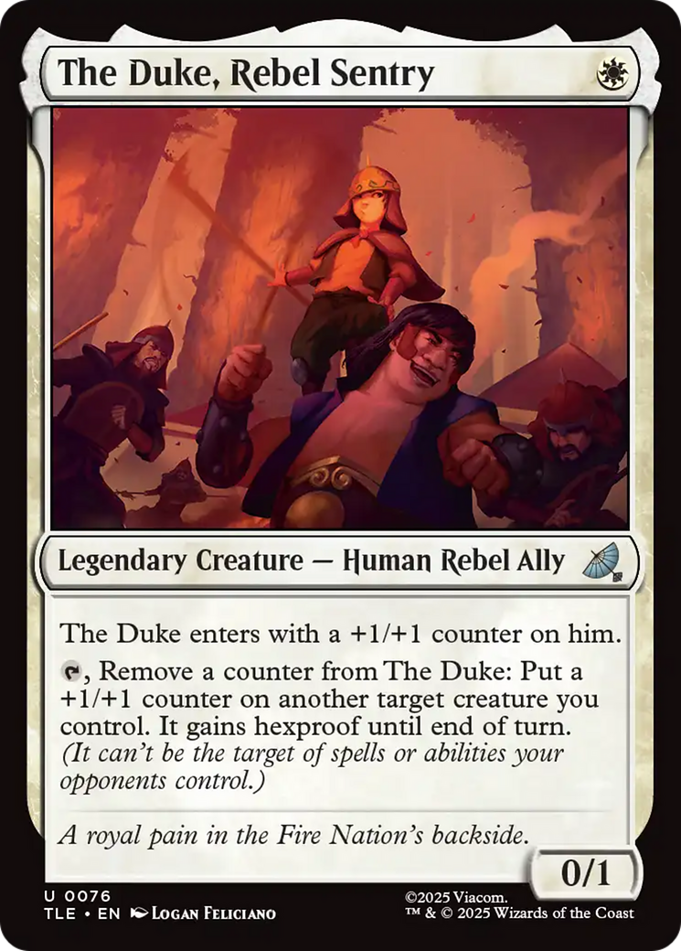 Magic: The Gathering - The Duke, Rebel Sentry - Avatar: The Last Airbender Eternal