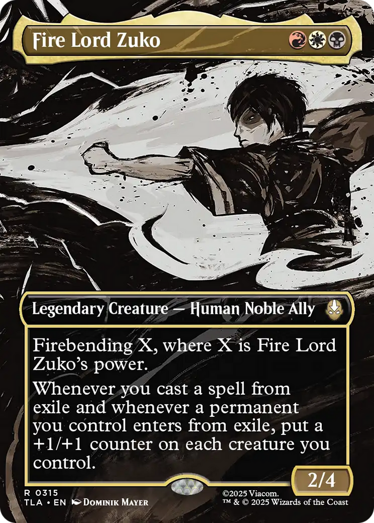 Magic: The Gathering - Fire Lord Zuko Foil - Avatar: The Last Airbender