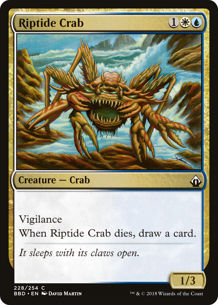 Magic: The Gathering - Riptide Crab Foil - Battlebond