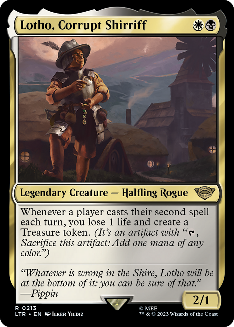 Magic: The Gathering - Lotho, Corrupt Shirriff Foil - The Lord of the Rings: Tales of Middle-earth