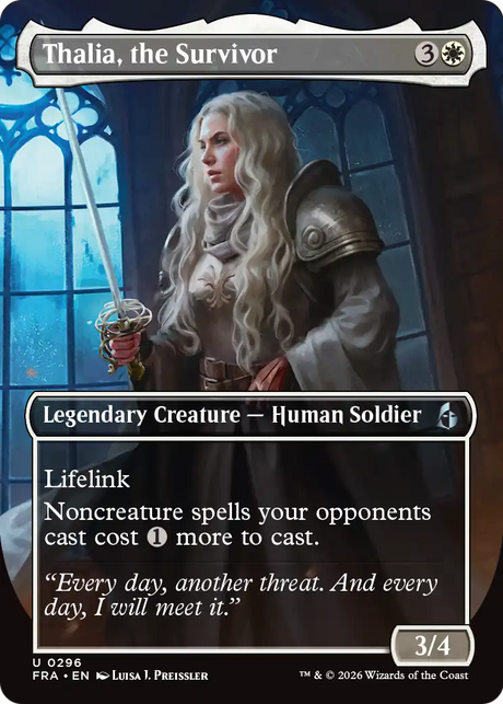Magic: The Gathering - Thalia, the Survivor Foil - Reality Fracture