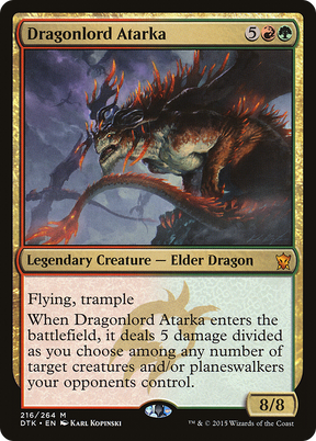 Magic: The Gathering - Dragonlord Atarka Foil - Dragons of Tarkir