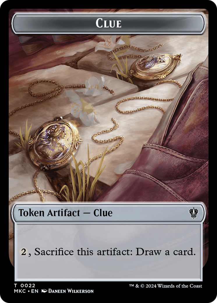 Magic: The Gathering - Clue Token - Murders at Karlov Manor Commander Tokens