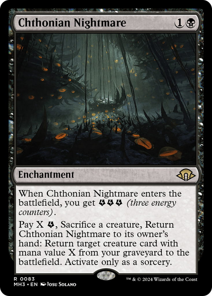 Magic: The Gathering - Chthonian Nightmare Foil - Modern Horizons 3