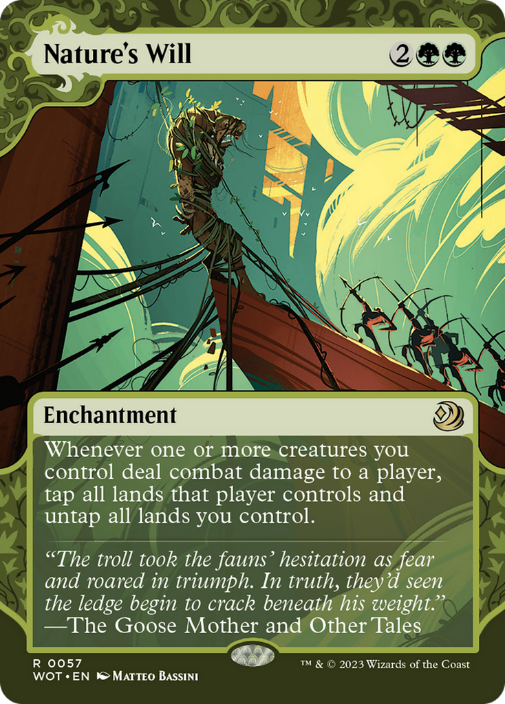 Magic: The Gathering - Nature's Will Foil - Wilds of Eldraine: Enchanting Tales