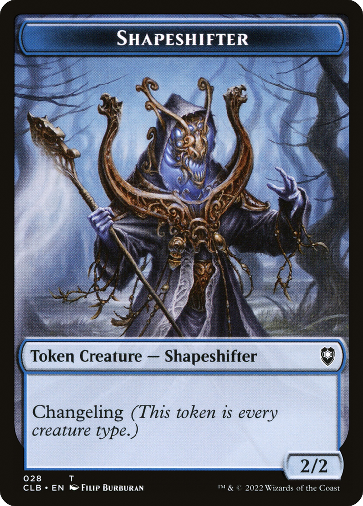 Magic: The Gathering - Shapeshifter Token - Battle for Baldur's Gate Tokens