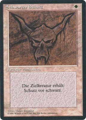 Magic: The Gathering - Schwarzer Schutz - Foreign Black Border