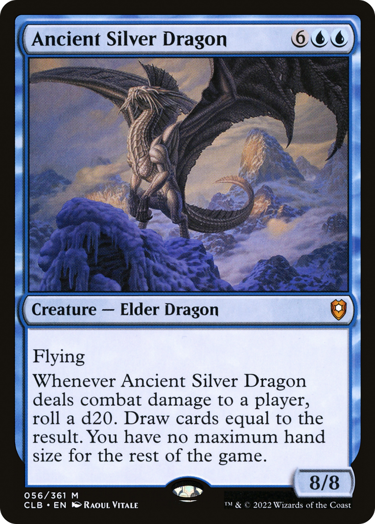 Magic: The Gathering - Ancient Silver Dragon - Commander Legends: Battle for Baldur's Gate