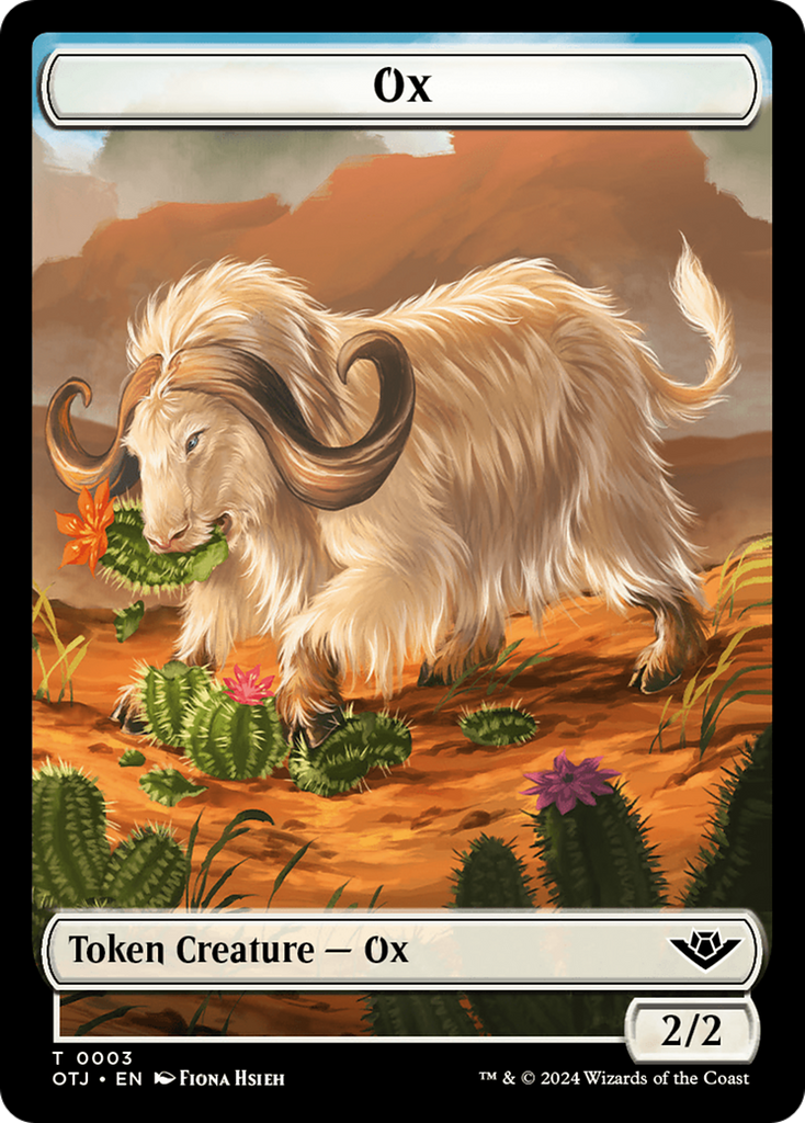 Magic: The Gathering - Ox Token - Outlaws of Thunder Junction Tokens