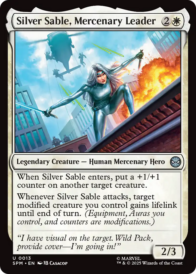 Magic: The Gathering - Silver Sable, Mercenary Leader - Marvel's Spider-Man