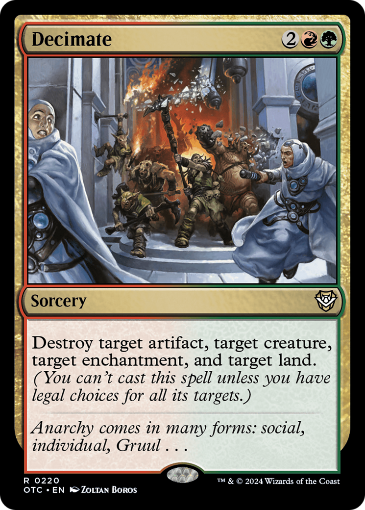 Magic: The Gathering - Decimate - Outlaws of Thunder Junction Commander