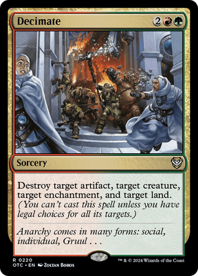 Magic: The Gathering - Decimate - Outlaws of Thunder Junction Commander