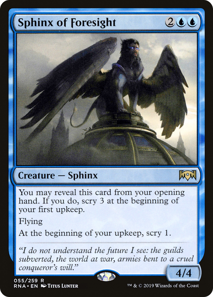 Magic: The Gathering - Sphinx of Foresight Foil - Ravnica Allegiance