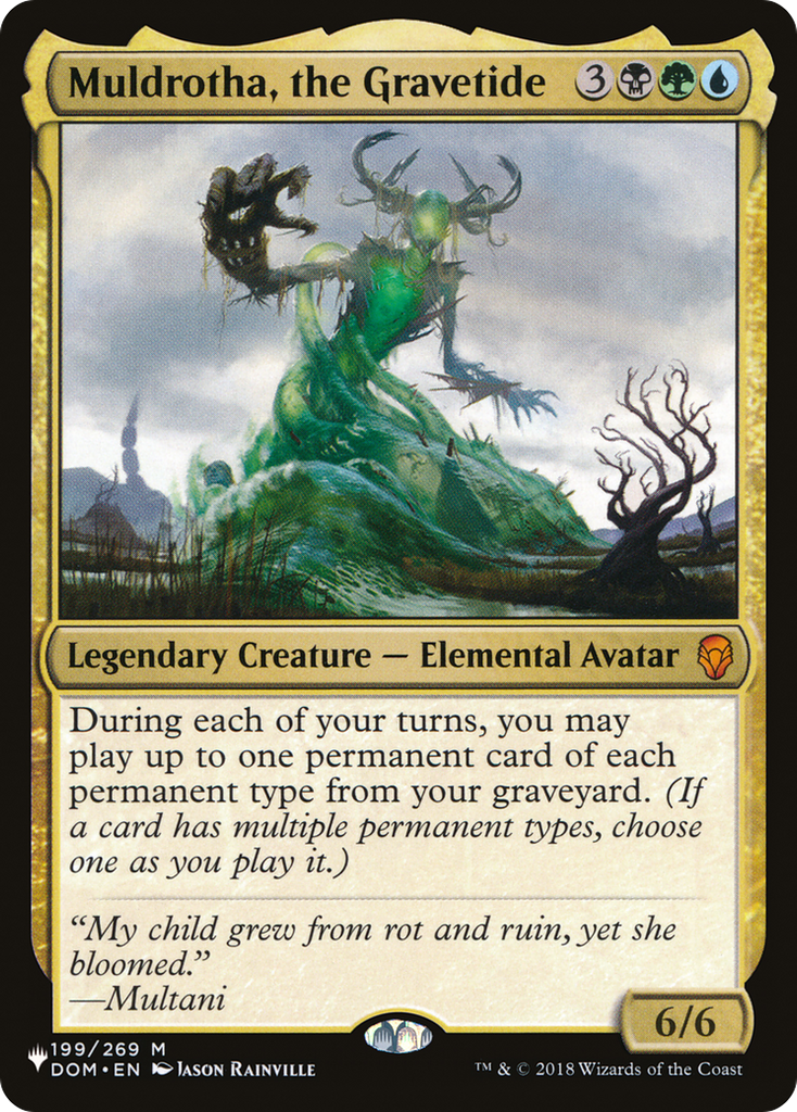 Magic: The Gathering - Muldrotha, the Gravetide - The List