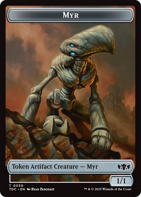 Magic: The Gathering - Myr Token - Tarkir: Dragonstorm Commander Tokens