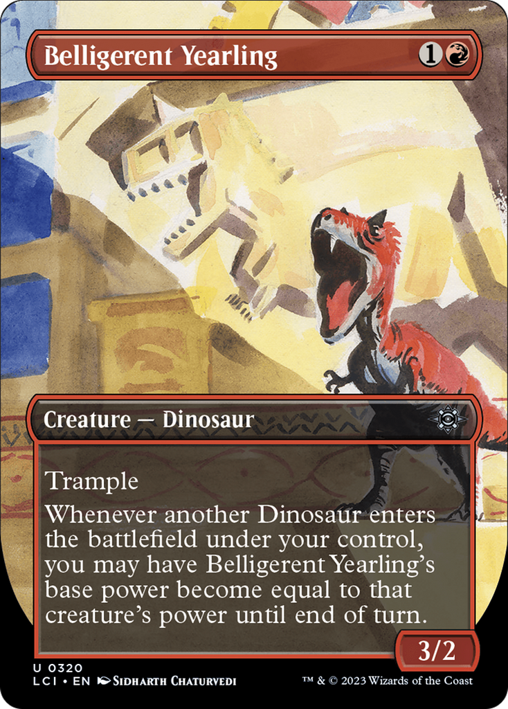 Magic: The Gathering - Belligerent Yearling Foil - The Lost Caverns of Ixalan