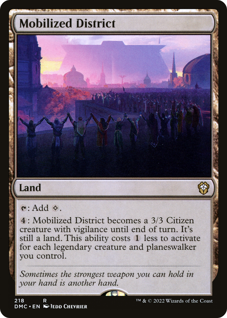 Magic: The Gathering - Mobilized District - Dominaria United Commander
