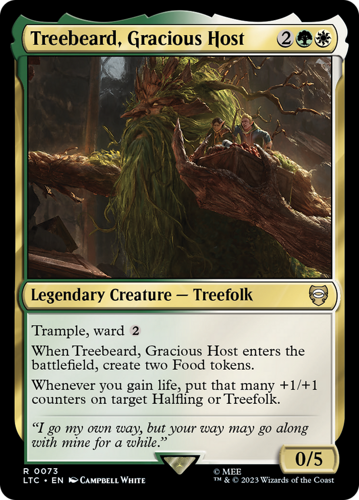Magic: The Gathering - Treebeard, Gracious Host - Tales of Middle-earth Commander