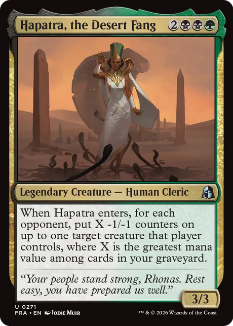 Magic: The Gathering - Hapatra, the Desert Fang - Reality Fracture