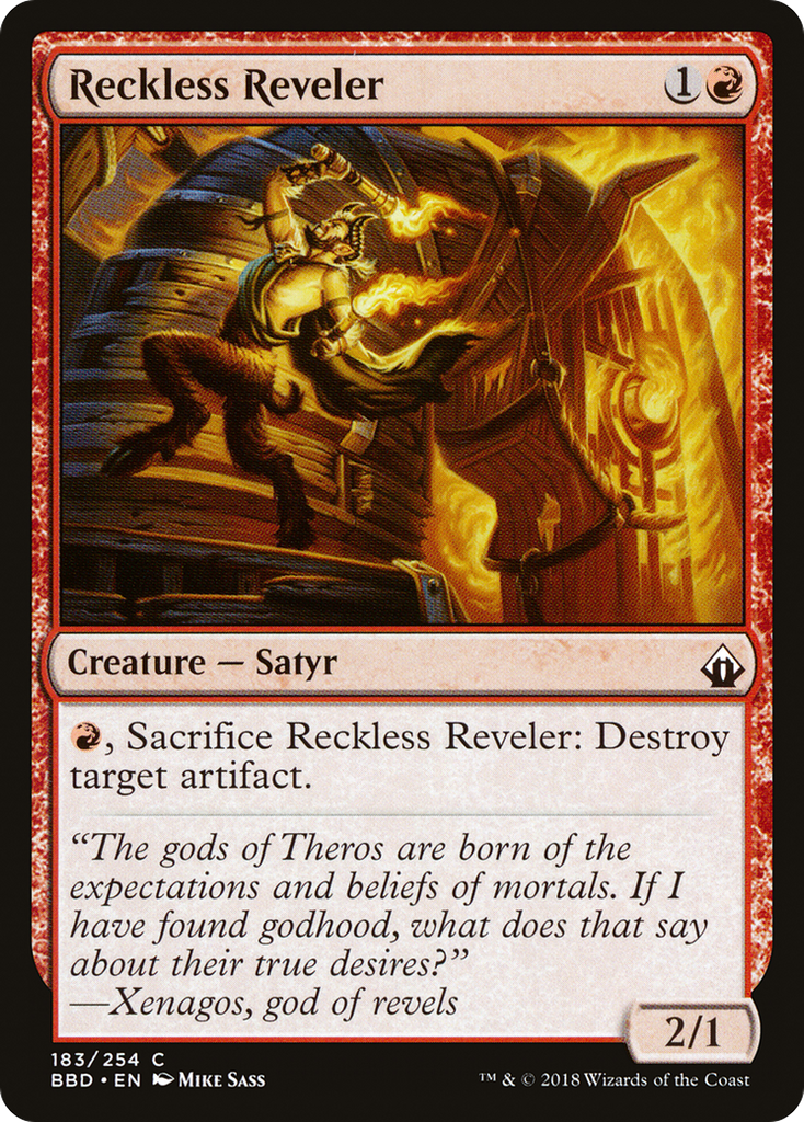 Magic: The Gathering - Reckless Reveler Foil - Battlebond