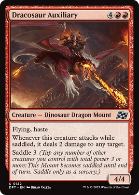 Magic: The Gathering - Dracosaur Auxiliary Foil - Aetherdrift
