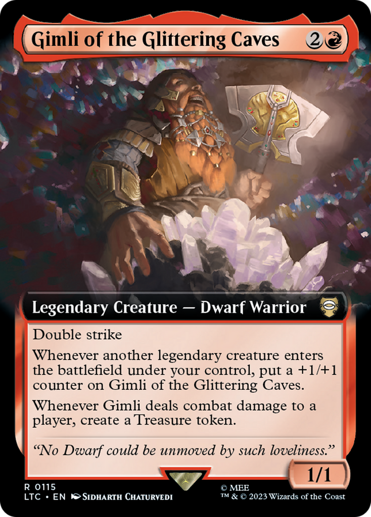 Magic: The Gathering - Gimli of the Glittering Caves - Tales of Middle-earth Commander