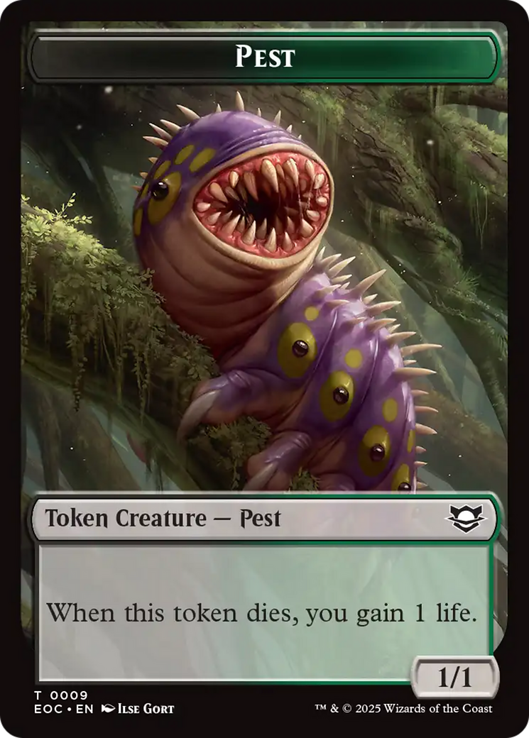 Magic: The Gathering - Pest Token - Edge of Eternities Commander Tokens