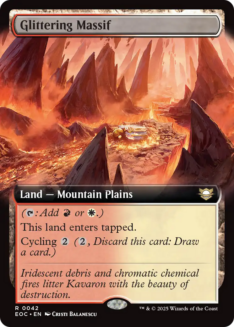 Magic: The Gathering - Glittering Massif - Edge of Eternities Commander