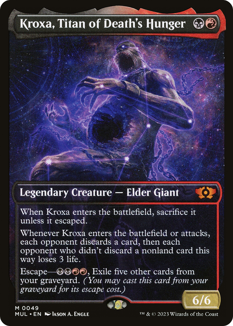 Magic: The Gathering - Kroxa, Titan of Death's Hunger Foil - Multiverse Legends
