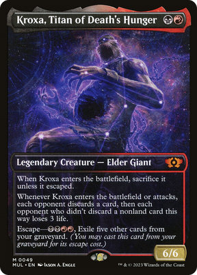 Magic: The Gathering - Kroxa, Titan of Death's Hunger Foil - Multiverse Legends