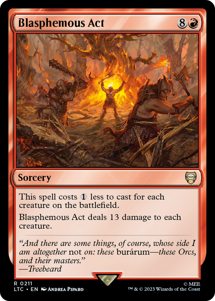Magic: The Gathering - Blasphemous Act - Tales of Middle-earth Commander