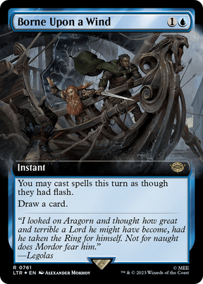 Magic: The Gathering - Borne Upon a Wind Foil - The Lord of the Rings: Tales of Middle-earth